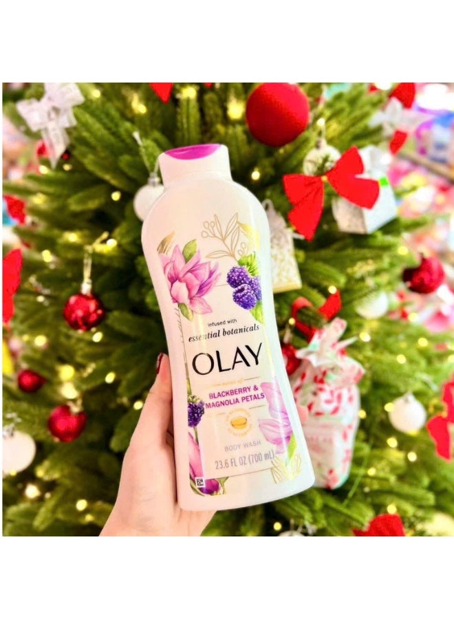 Olay Blackberry & Magnolia Petals Body Wash 700ML - Image 1